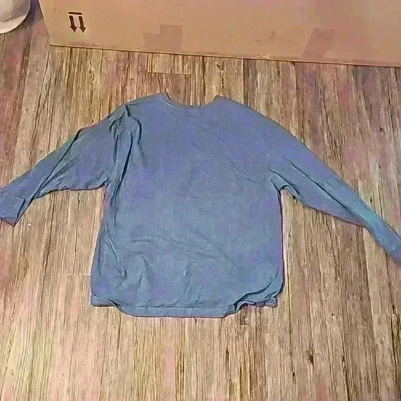 Mens Redhead Brand Co Blue Heather Long Sleeve TShirt w pocket XL - Picture 4 of 4